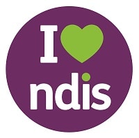 I Heart NDIS logo -accredited NDIS plan management Brisbane
